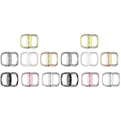  Set of 2 Uhren Abdeckung Strass-uhrenhülle Beobachten Sie Shell TPU Watch Case