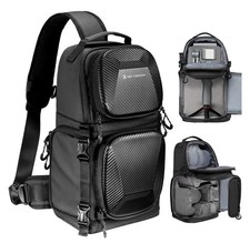 K F CONCEPT Camera Sling Bag Hardshell Shoulder Waterproof for DSLR Mirrorless
