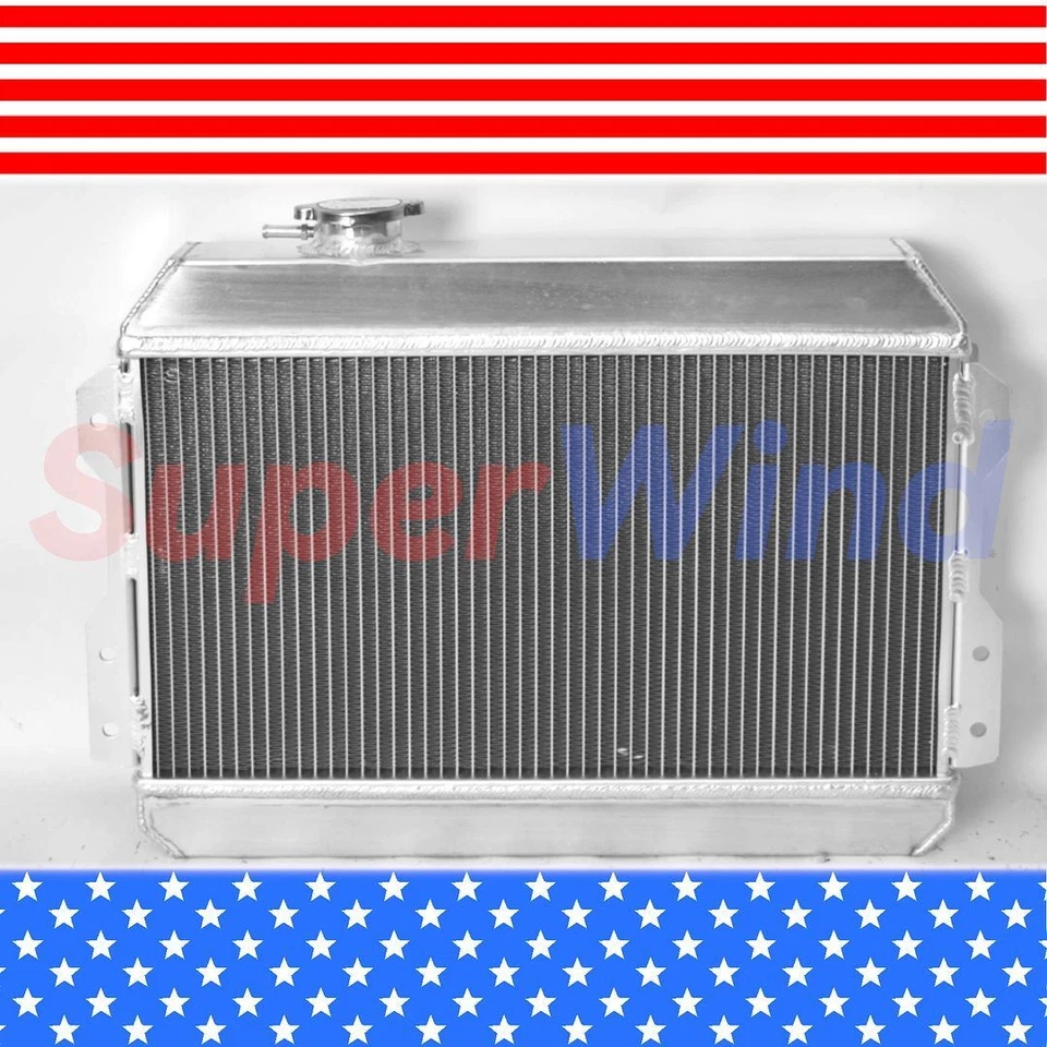 Radiador de aluminio para camioneta Datsun 620 1,6 L3 filas 1972-1973 DPI487 MT viento Foto 4 de 4