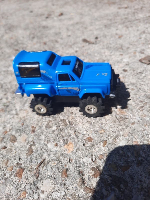 SCHAPER STOMPER 4X4 BLUE CHEVY K10 SCOTTSDALE STEPSIDE CAMPERSHEL PICKUP RUNS ! 
