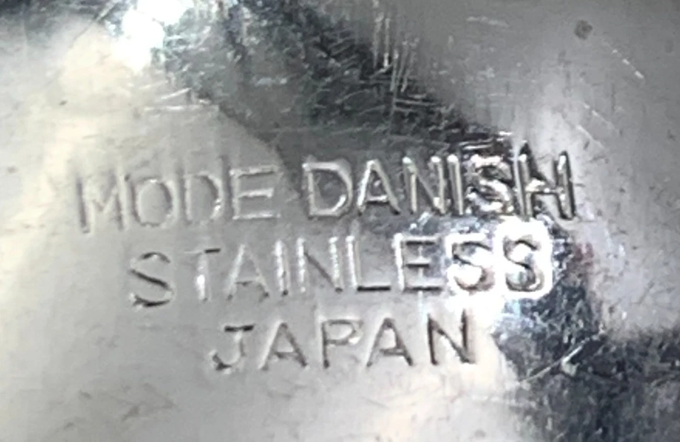 Mode Danish JAPAN Stainless WOOD HANDLE Flat Tip * CHOICE OF PIECE * - Image 2 of 3