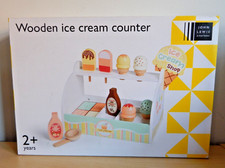 John Lewis Wooden Ice Cream Counter Ages 2+ Summer Birthday Present RRP £40