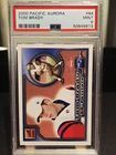 2000 Pacific Aurora Tom Brady Rookie Base #84 New England Patriots PSA 9