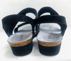 Naot 41 Aisha Black Nubuck Patent Sandals 1.5 Inch Heel w Box-seldom Worn #7308 — photo 4
