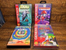 Sega Genesis CIB Lot, Excellent Condition- Echo 2, Tinhead, Tiny Toons + Bonus