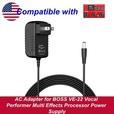 AC Adapter for BOSS VE-22 Vocal Performer Multi Effects Processor Power Supply