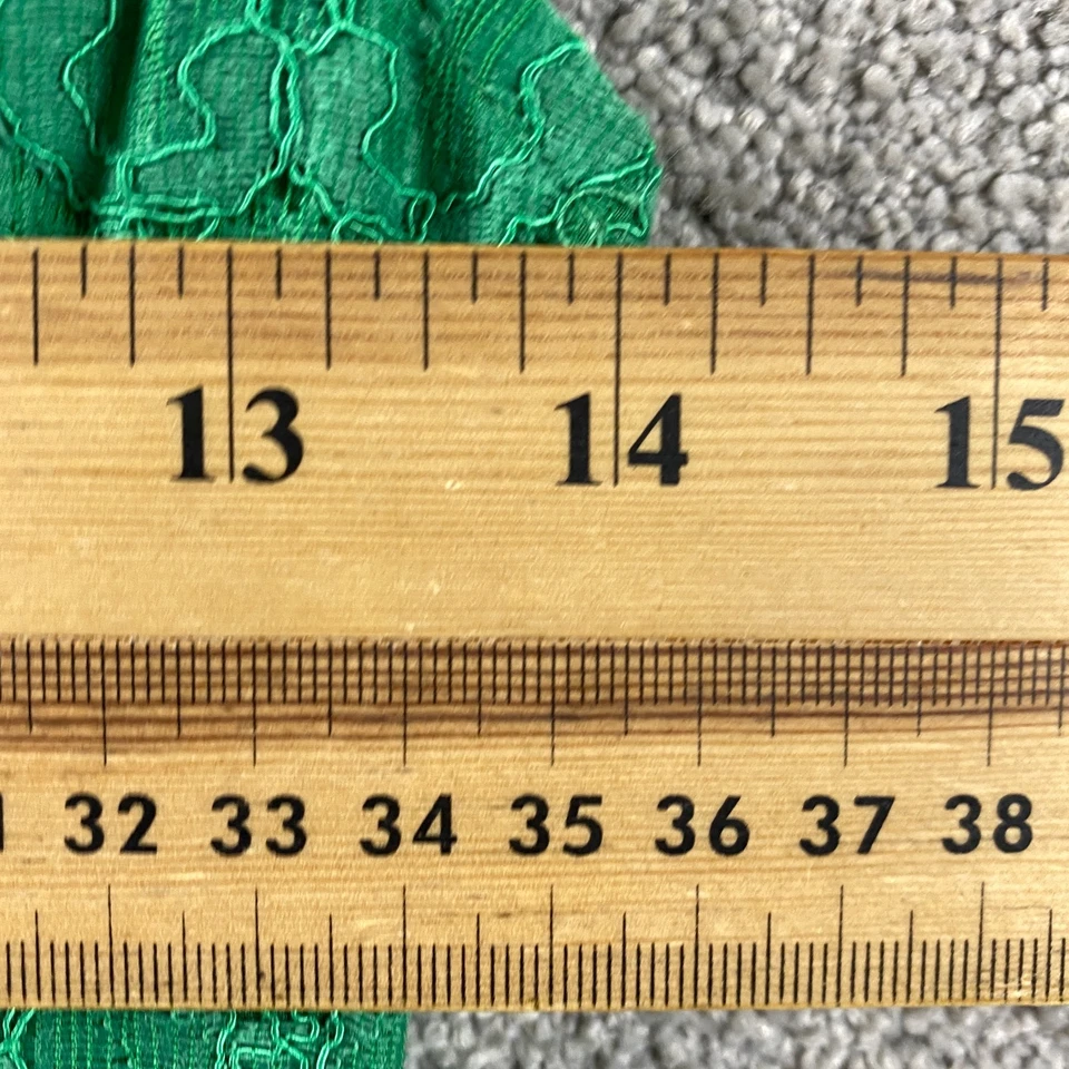 Review Dress Size 6 Green Lace Overlay Bodycon Midi Cocktail Party Evening - image 3 of 4