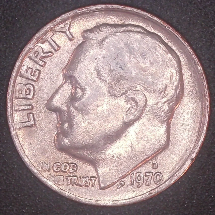 バーミューダドル　1970 1970 Roosevelt Dime монеты США с ошибками - огромный выбор по