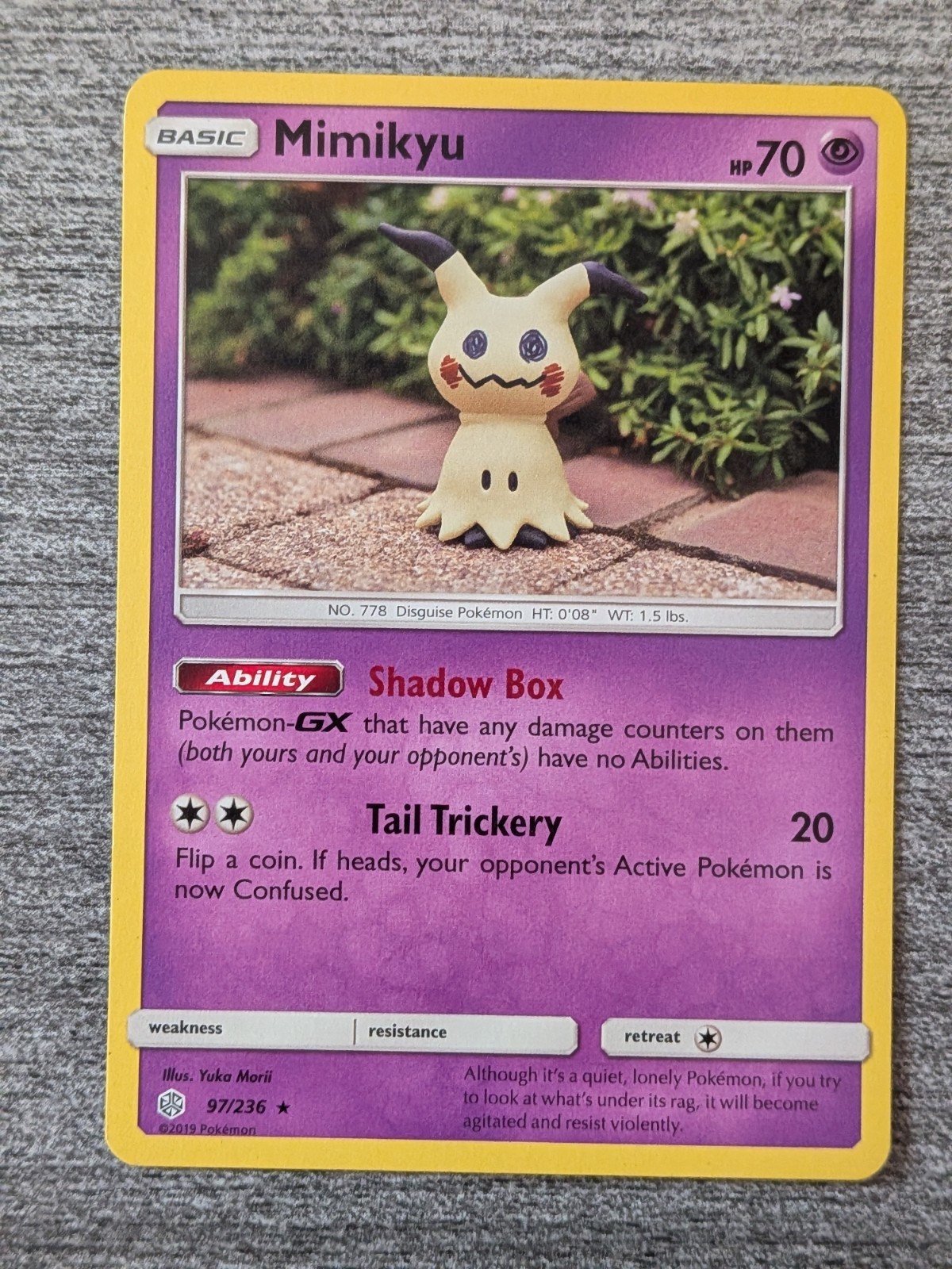 Pokémon TCG Mimikyu 97/236 Rare Regular Non Holo