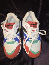 DIADORA N9002 Multi Color Boy's Low Top Suede Retro Shoes Sneakers - Size US M4