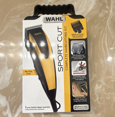 Wahl Sport Cut Haircutting Kit Electric Clippers Self-Sharpening Black/Gold
