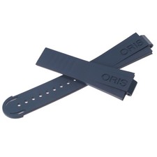 Genuine ORIS rubber strap 0742464 24 mm, blue, for ORIS Aquis date a.o.