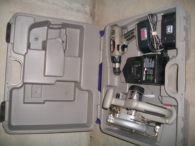 #ad porter cable 19.2v tool set Cordless Drill 1 2quot; 6#x27;#x27;cordless circular saw. Charge $300.00