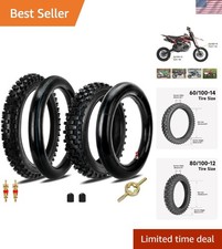 60/100-14 80/100-12 Off Road Tires Inner Tube Set for Dirt Bikes