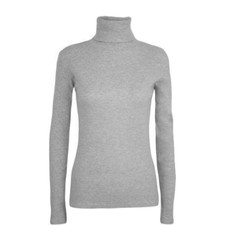 Women's Long Sleeve Polo Neck Turtle Roll Ladies High Neck Jumper UK sizes
