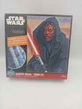 Buffalo Games Star Wars Darth Maul Photomosaic 1000 Piece Jigsaw Puzzle W/Poster