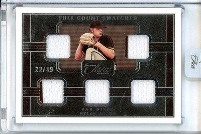 2023 Panini Three and Two Full Count Swatches Dylan Lesko /49 #FCS-DL San Diego