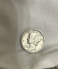 1937 Silver Mercury Dime Actual Coin Shown