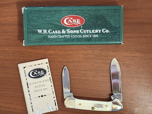 2000 Case XX USA Natural Jigged Bone 62132 SS Baby Butterbean (00284) New