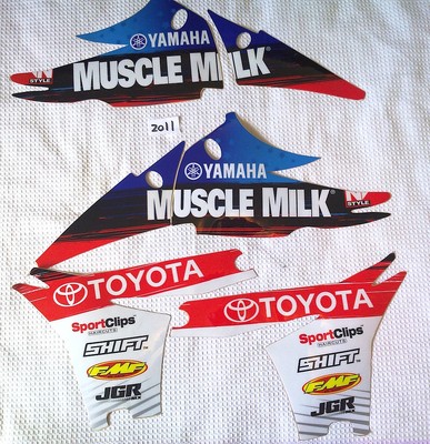 YAMAHA YZF 450 JGR MUSCLE MILK 2010 - 11 KÜHLERVERKLEIDUNG GRAFIK