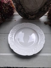 1  grande assiette sarreguemines digoin decor fruit en relief deco campagne chic