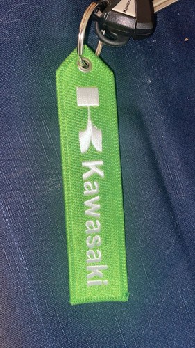 KAWASAKI Double Sided Keychain Patch High Quality Fabric Key Fob Moto keychain - Picture 66 of 76