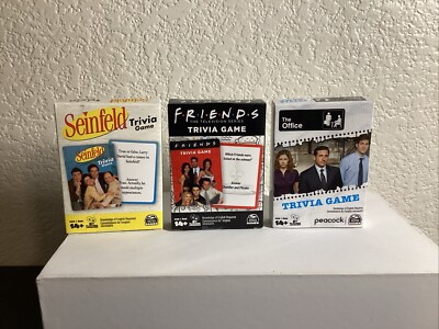 New Sealed Trivia Card Games: Seinfeld Friends The Office