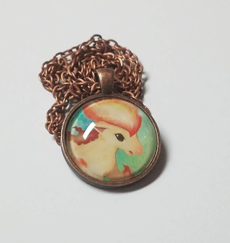 Ponyta Pendant - Up-cycled Pokemon Card Necklace - Picture 3 of 5