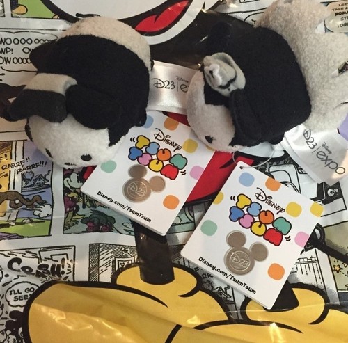 D23 Expo 2015 STEAMBOAT WILLIE Tsum Tsum Mickey & Minnie Exclusive Disney Store - Picture 2 of 4