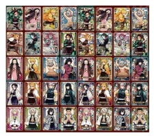 Demon Slayer Stained Glass Cards/Full Complete Set of 40/Rare/Bandai