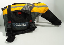 Cabela  s Dog Flotation Vest Medium Reflective Life Jacket Orange Adjustable