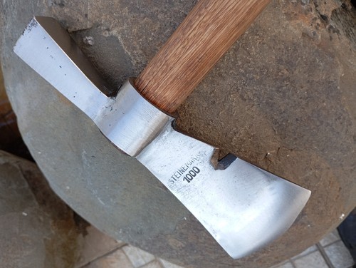 Hacha Tomahawk de colección hacha martillo garra quita clavos herramienta de techo antigua Steinemara - Imagen 19 de 22