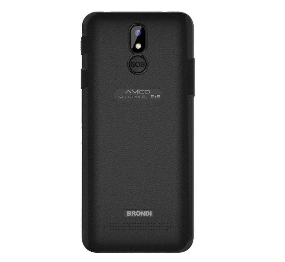 CELLULARE ANZIANI BRONDI AMICO S+B 5,7" +BASE TASTI GRANDI SOS CONTROLLO REMOTO - Immagine 2 di 3