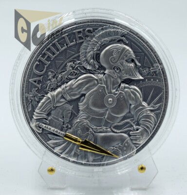 アキレス 偉大なギリシャ神話 2オンス純銀 シルバー  Achilles Cameroon 2023 Achilles - Great Greek Mythology Series 2 Oz Silver