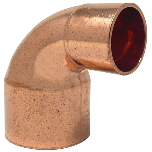 1-1/4" x 3/4" Reduzierbogen 90 Grad C x C - KUPFERROHRVERSCHRAUBUNG - Bild 2 von 4