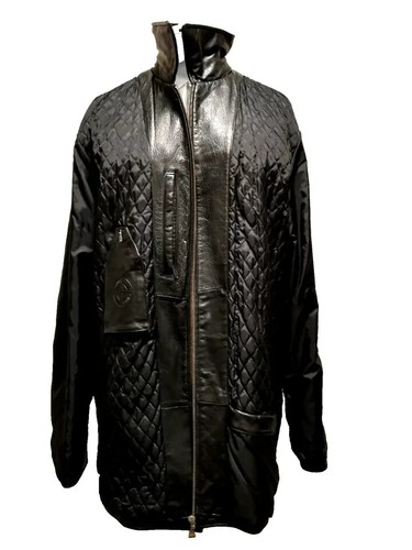M. Julian Wilsons Leather Experts Mens Black Leather Zip Closure Moto Jacket XLT - Picture 6 of 19
