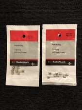 Radio Shack 1.6 Amp 250 Volt Fast-Acting Fuse 5 20mm 270 1051 2 Pack 