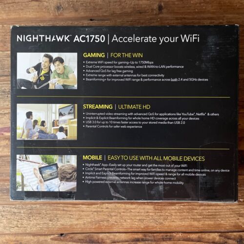 Amazon Renewed Nighthawk Netgear AC1750 Smart Wifi Router - 1GHz Dual Core SAVE! - Bild 2 von 7