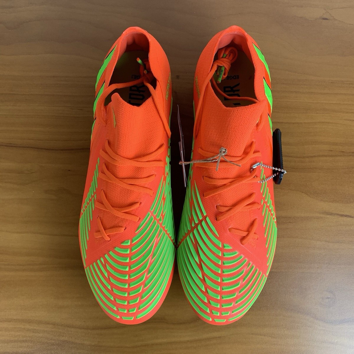Adidas Predator Edge.1 SG Soccer Cleats Solar Red Orange GW1010 Men’s Size 9 Sports Locker | Adidas Predator Edge.1 FG - Solar Red/Solar  main image 2