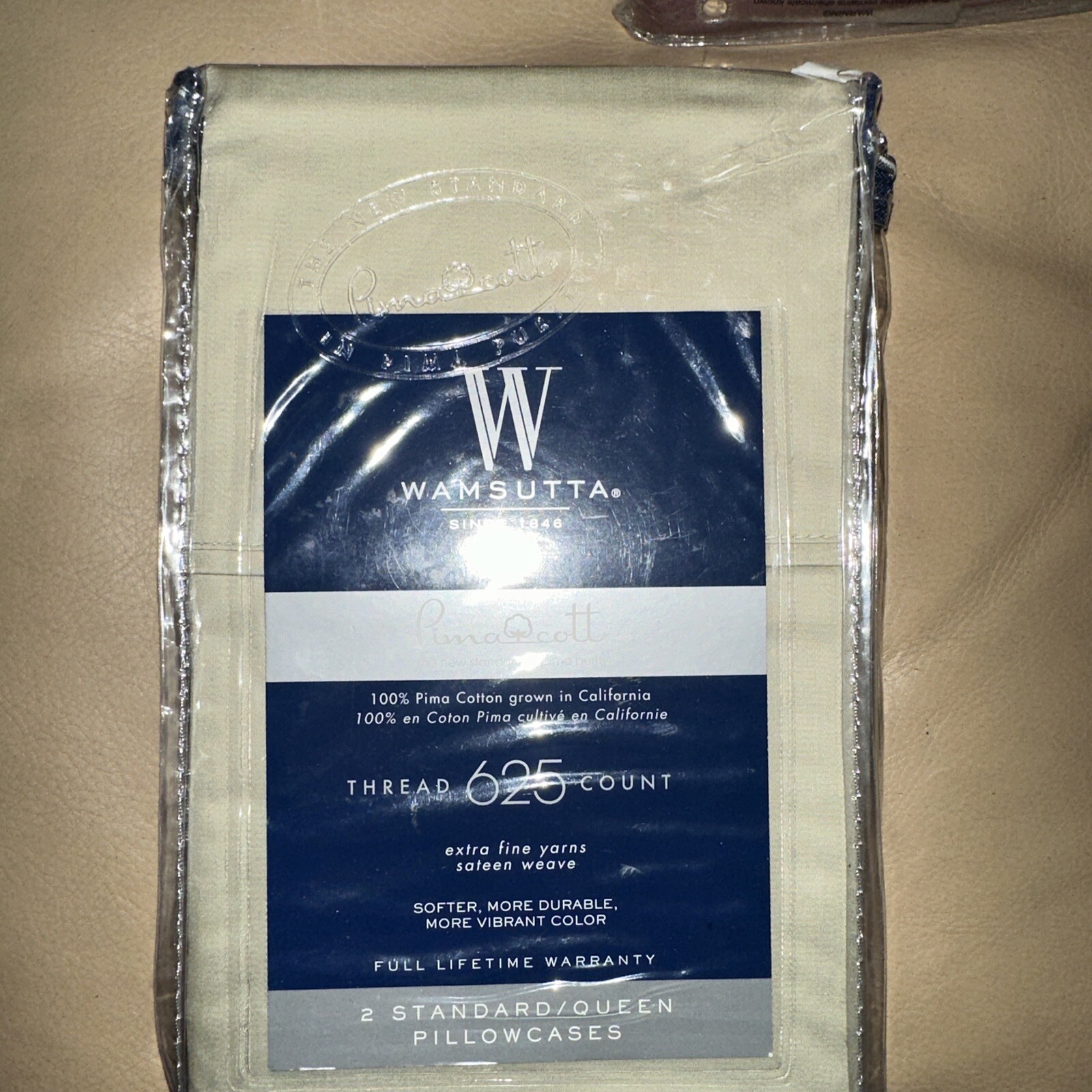 New Wamsutta 625 Thread Count KING or STANDARD/QUEEN Pillowcases PIMA