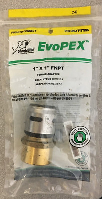 SharkBite K094A EvoPEX 1 in. Push-To-Connect X 1 in. FNPT Female Adapter 1 Pk