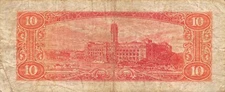 Taiwan  10  Yuan  ND. 1960  Series  L - G  Circulated Banknote G 12