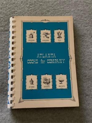 1976 Atlanta Cooks for Company Jr Associates of Atlanta Music Club GA Cookbook