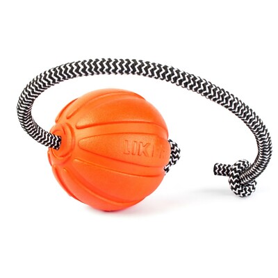 LIKER Cord 7 cm/2.7 inch Dog Active Training Ball Toy Foamed Polymer Non-toxic