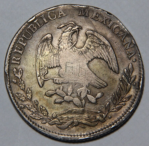 1825 Mo JM Mexico Cap and Ray 8 Reales 8R Rare Date Rev. Kratzer -3771- - Bild 4 von 4