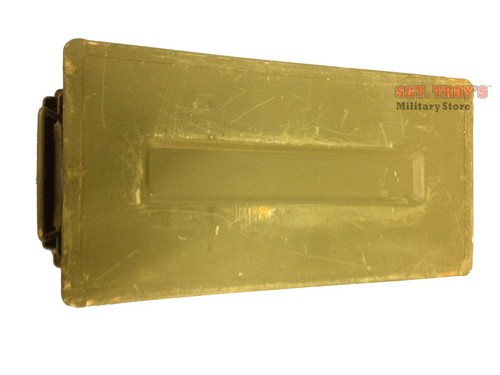 PAQUETE DE 4 LATA DE MUNICIÓN ORIGINAL CALIBRE .50 5.56mm M2A1 50CAL METAL MUNICIÓN CAJA Vacía - Imagen 9 de 9