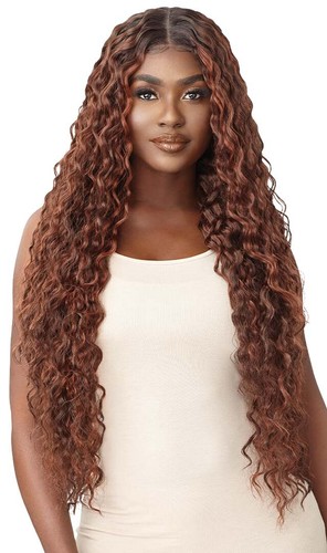 OUTRE SYNTHETIC MELTED HAIRLINE HD LACE FRONT WIG - KALLARA - 第 14/18 張圖片