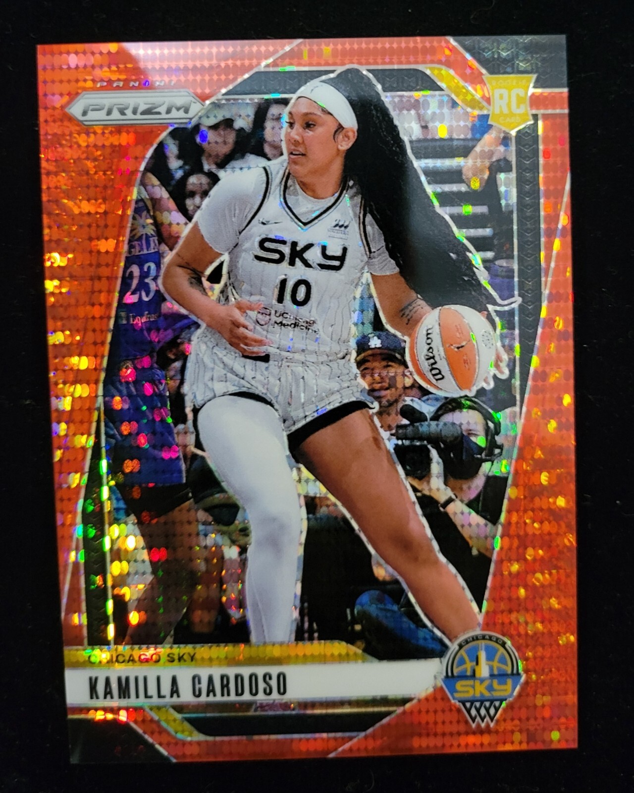 2024-25 PANINI PRIZM WNBA KAMILLA CARDOSO RED PULSAR RC /299 #93