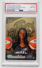 1999-00 Ultra WNBA GOLD MEDALLION RC Rookie #102 CHAMIQUE HOLDSCLAW PSA 8 