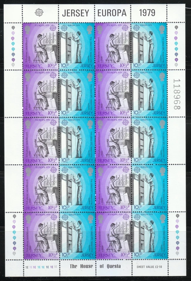 Jersey 1979 MNH Mi KLB Mi 192C-195C Sc 203a,205a EUROPA. Postal History  ** - Image 3 of 4